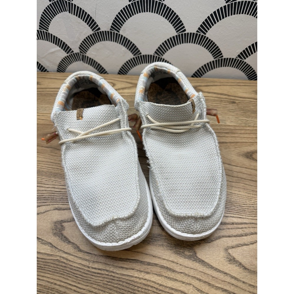 Hey Dude Wally Stretch Mens 12 Beige Shoes Slip On Tofu Casual Walking Comfort